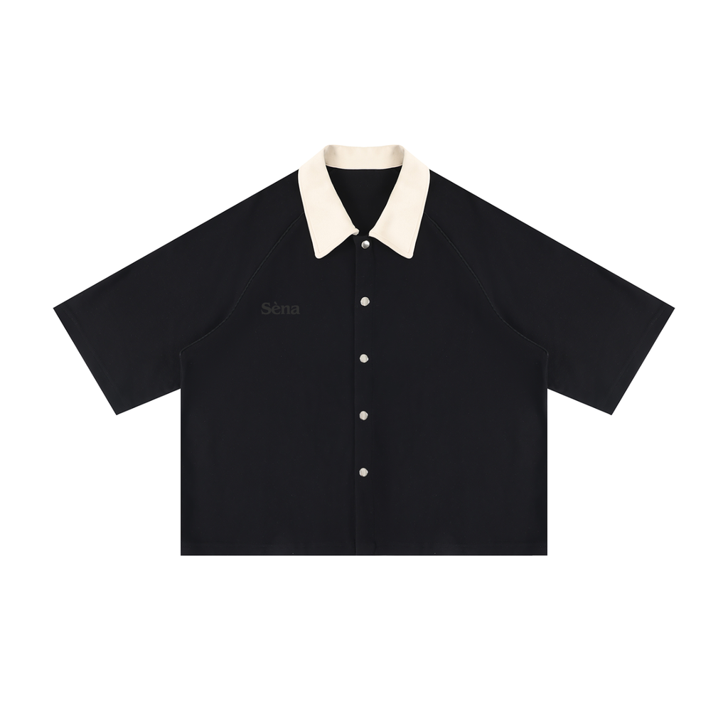Sèna Color Block Boxy Short Sleeve Shirt
