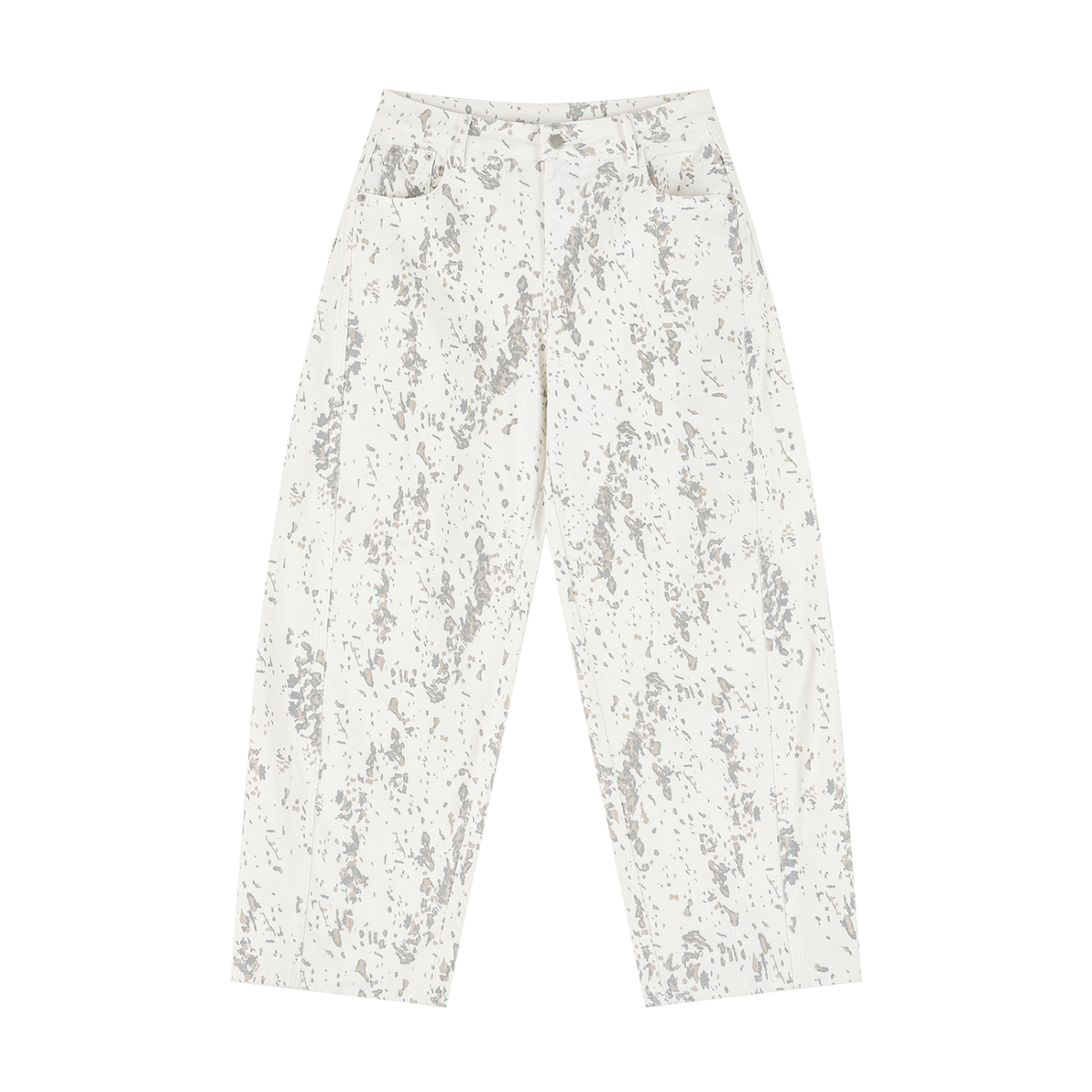 Sèna Splatter Barrel Leg Jeans