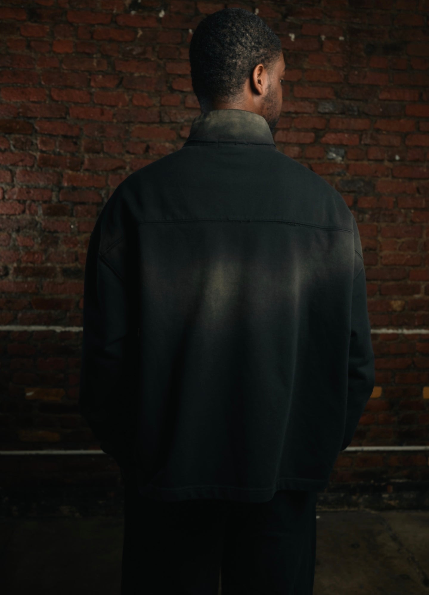 Sèna Sun Fade Raw Edge Quarter-Zip